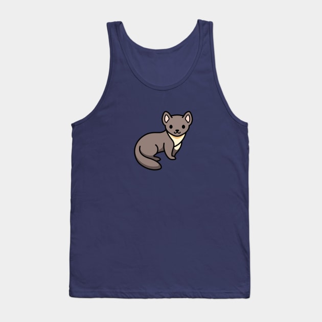 Pine Marten Tank Top by littlemandyart